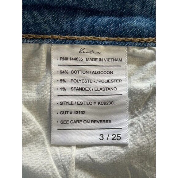 KanCan High Rise Ankle Skinny Distressed Denim Jeans - Sz 3/25 - NWT - Picture 6 of 7